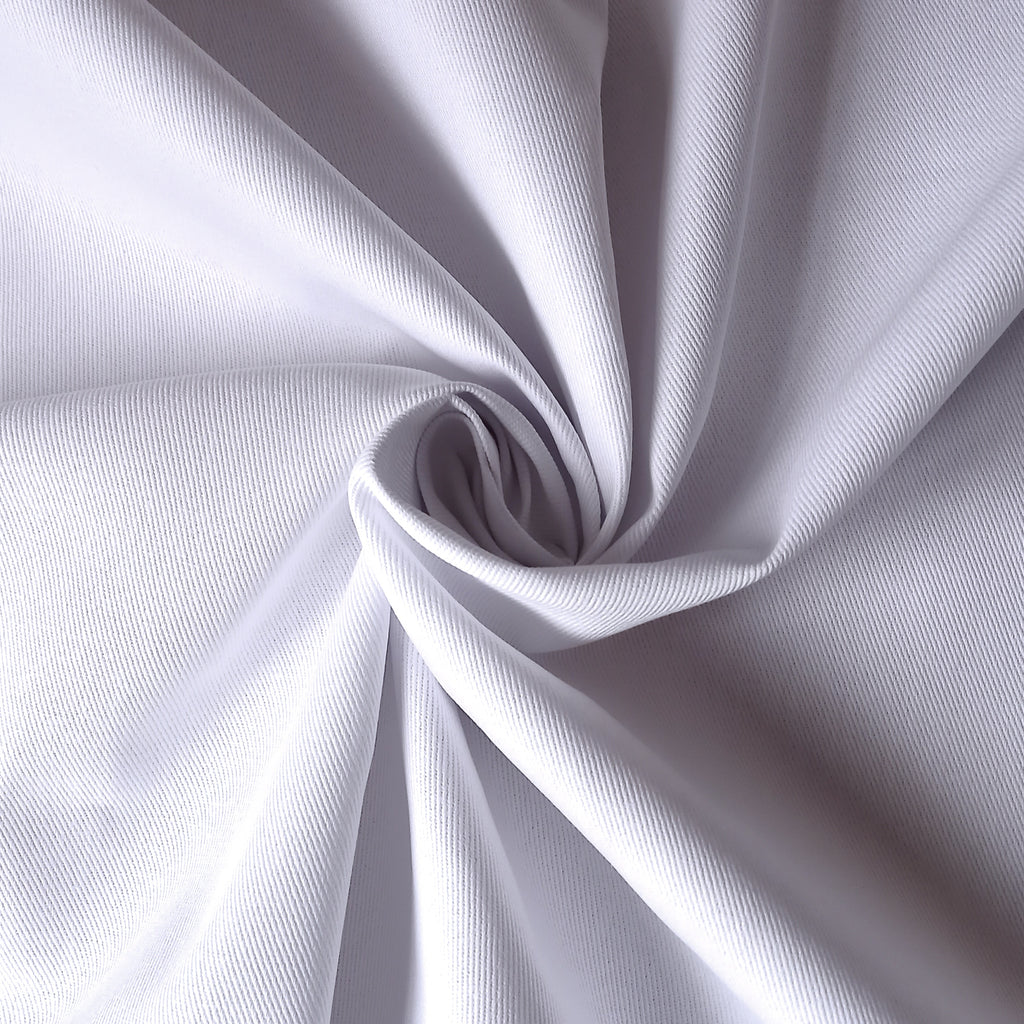 White 100% Cotton Twill Fabric