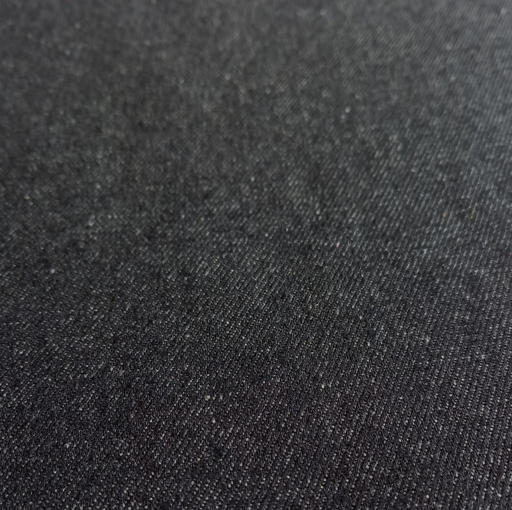 Classic Black  Denim Fabric – 12oz
