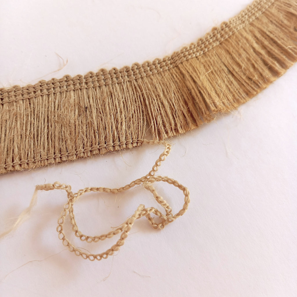 Hessian Fringe – 30mm wide