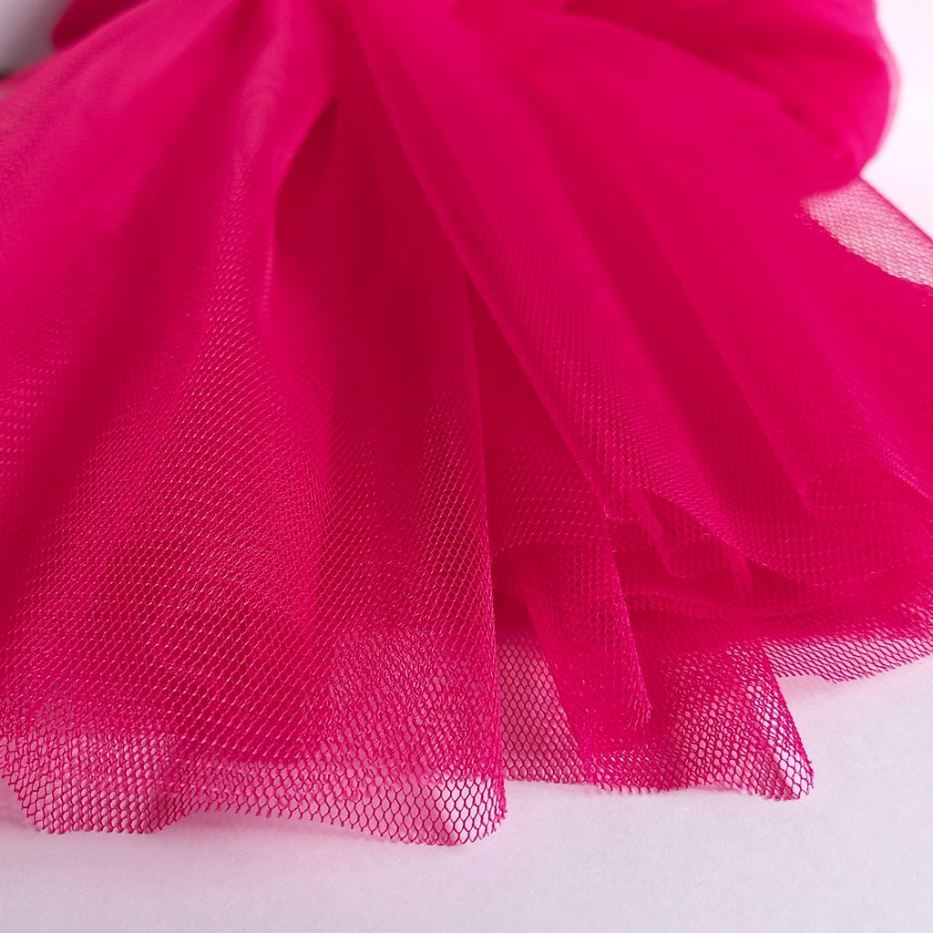 Soft Tulle Fabric 150cm Wide - Cerise