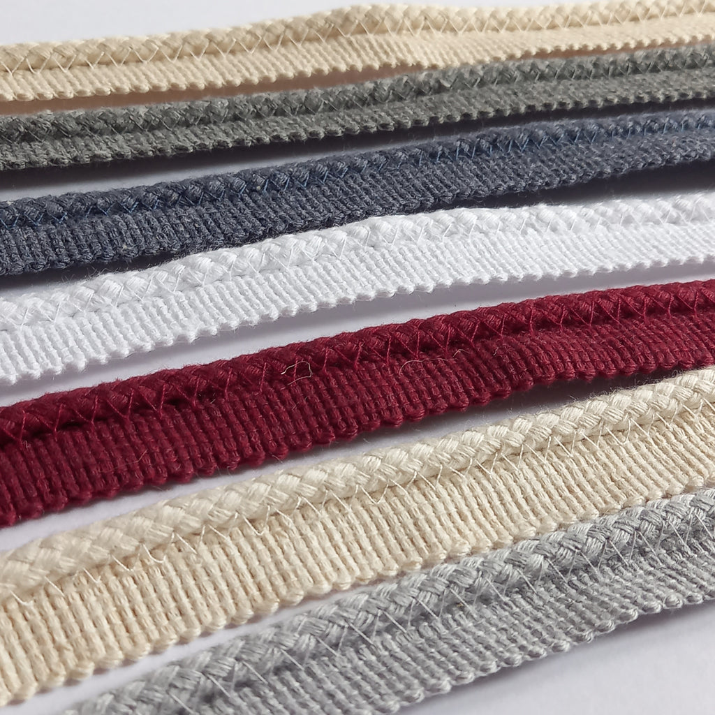 6mm Insert Piping Cord 100% Cotton – 7 Colours