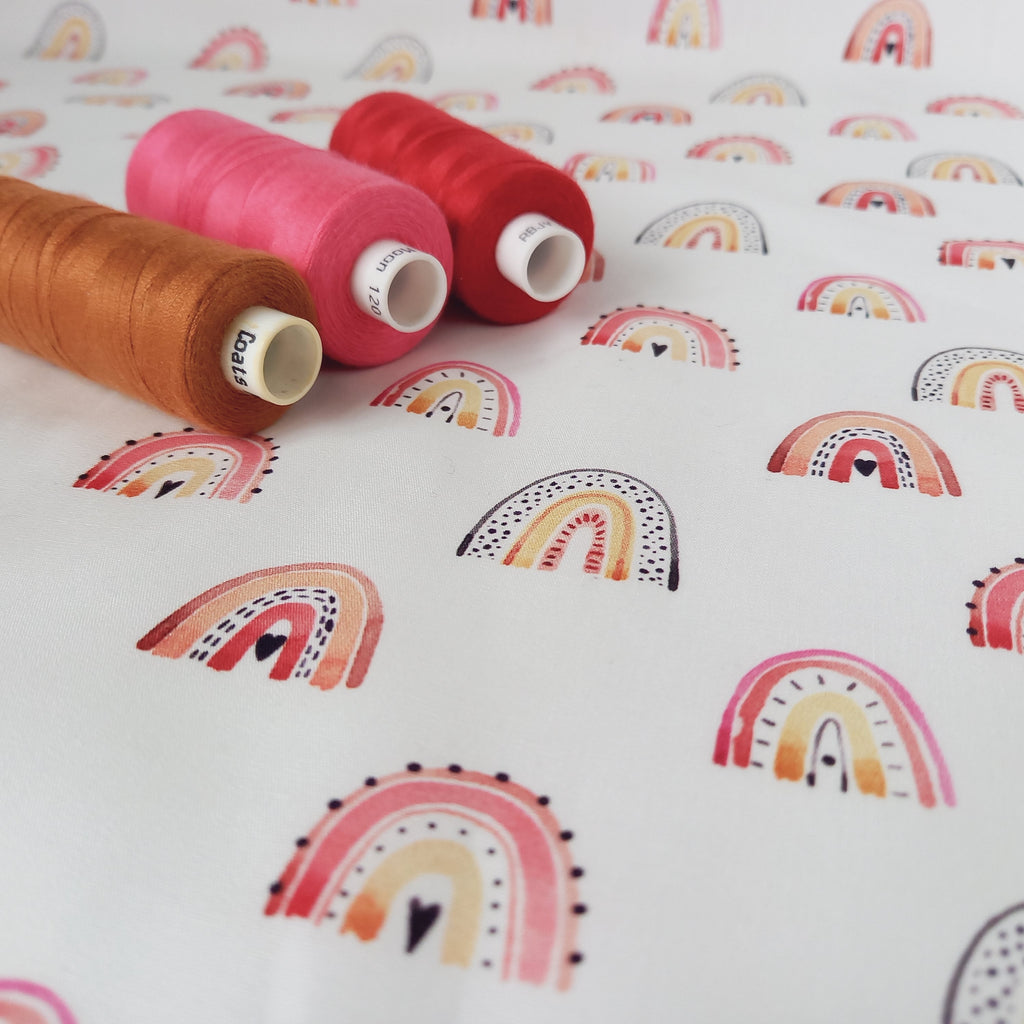 Happy Rainbow Cotton Poplin – Digital Print