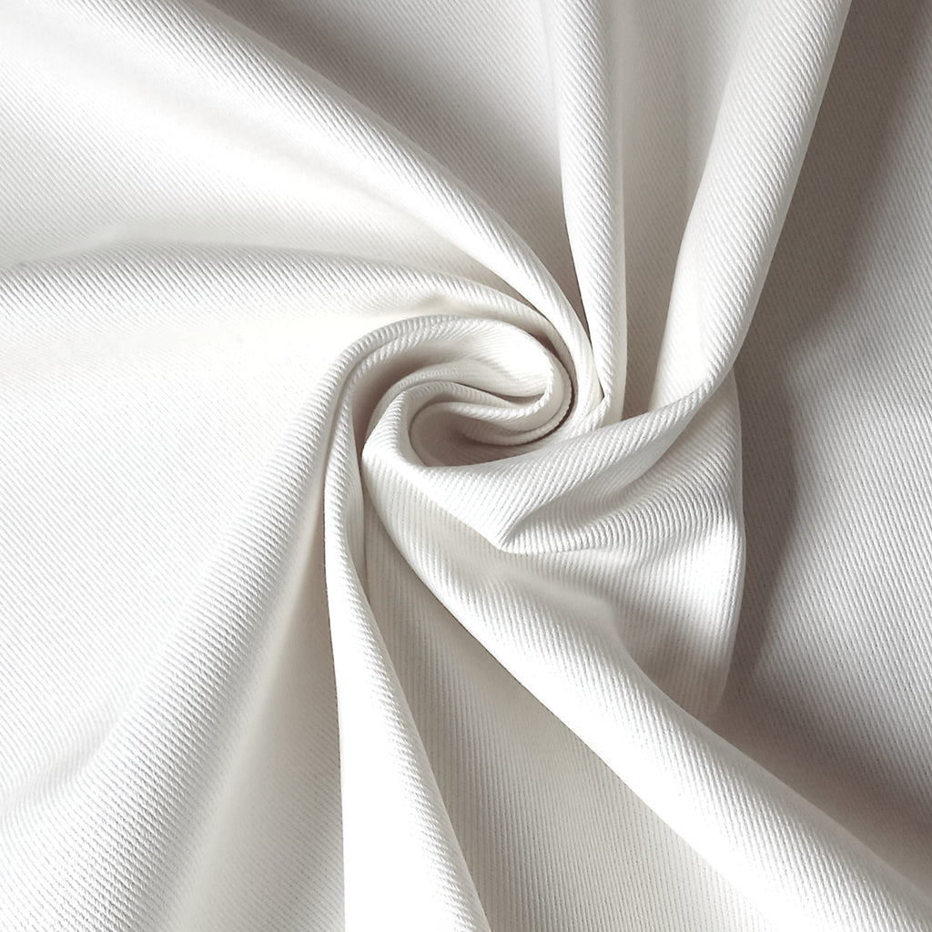 Ivory Off White 100% Cotton Twill Fabric