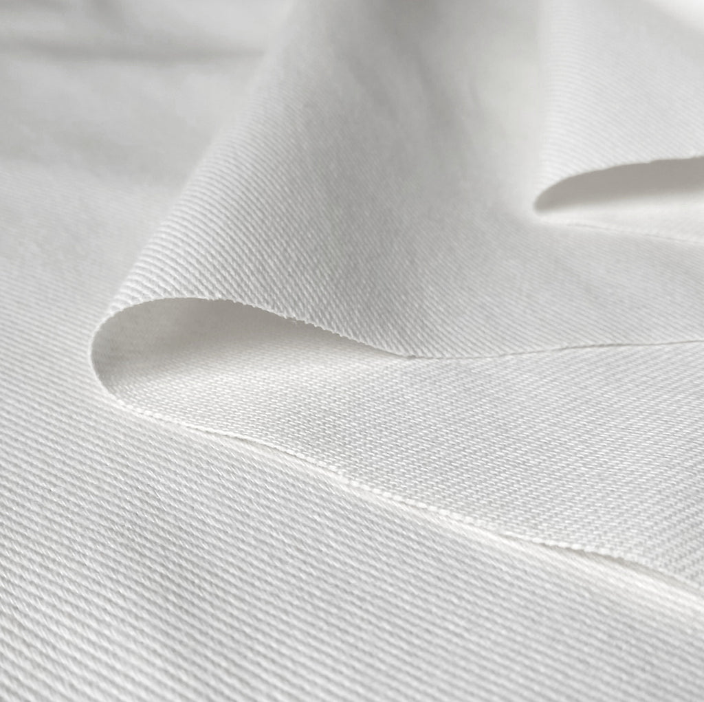 Ivory Off White 100% Cotton Twill Fabric