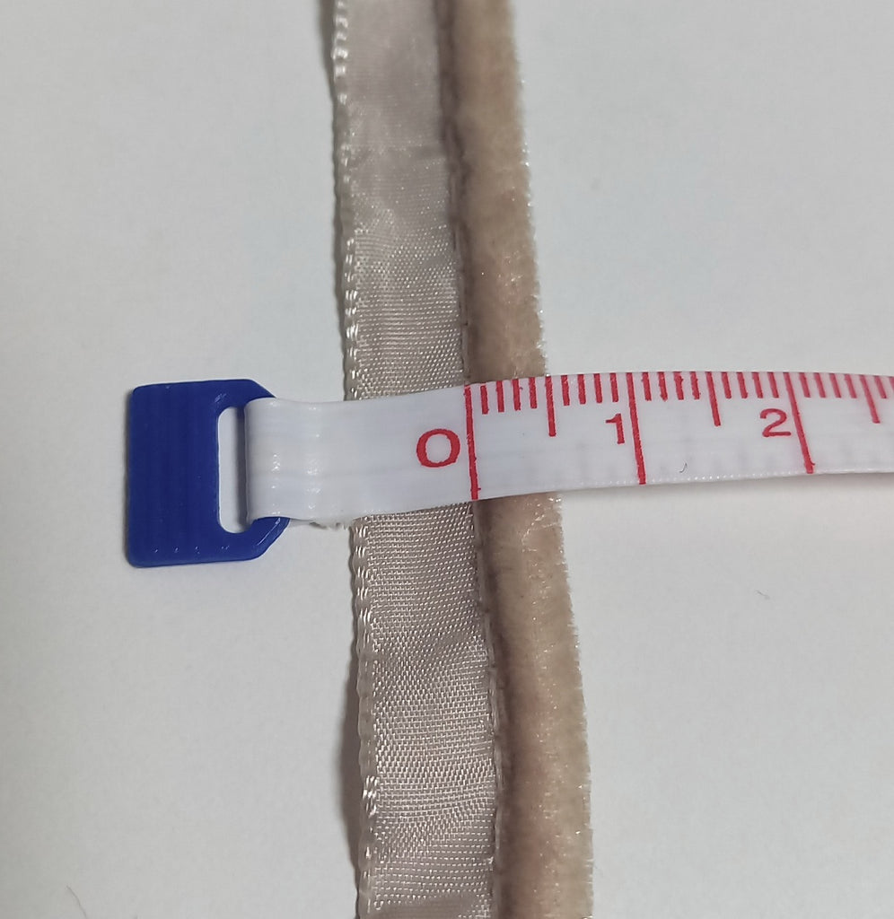 Velvet 5mm wide insert flanged piping cord – 16 Colours