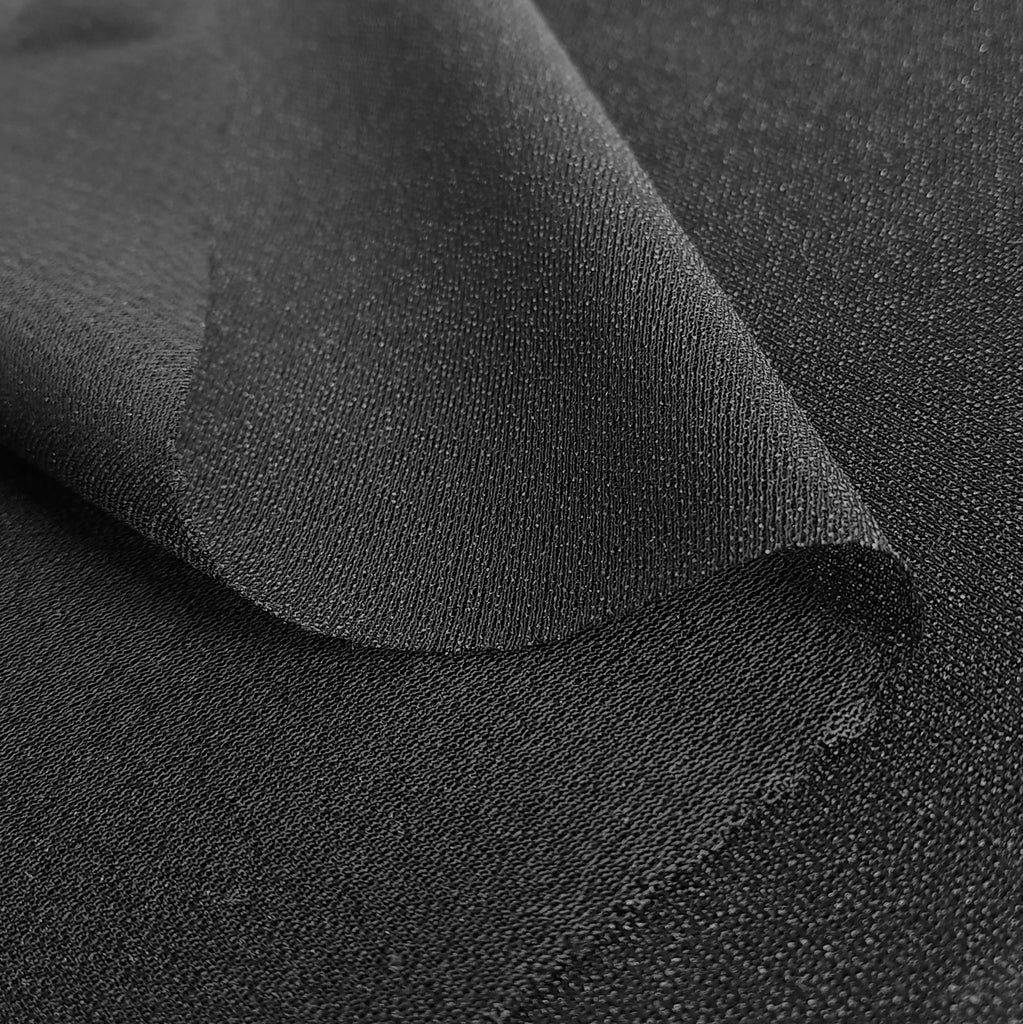 Stretch Jersey Knitted Interfacing (Iron On) - Black