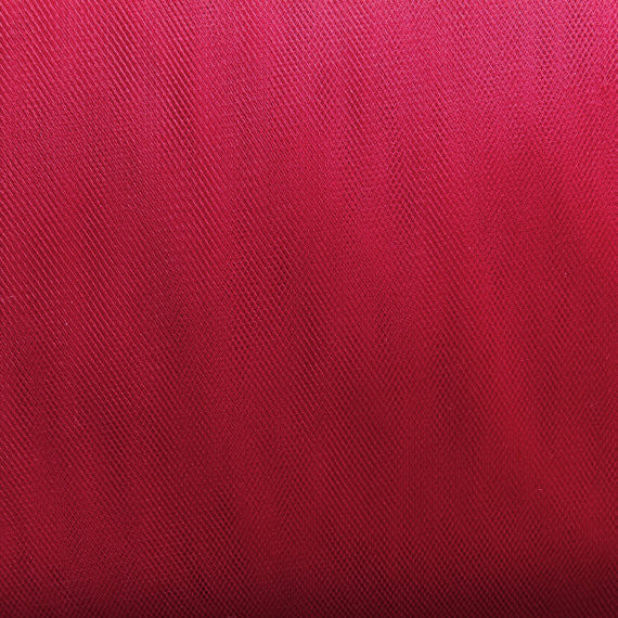 Burgundy Red 300cm Wide Fine Tulle Fabric