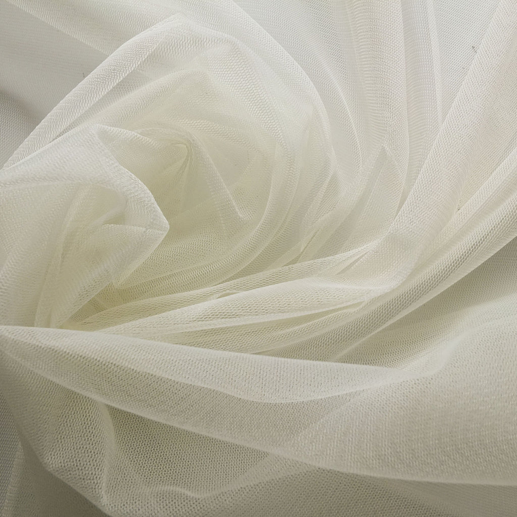 Soft Tulle Fabric 150cm Wide - Buttermilk Cream