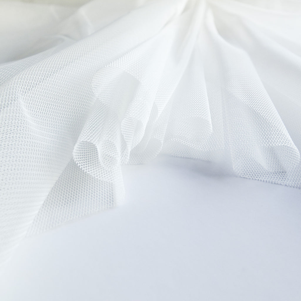 ivory soft tulle bridal fabric for draping