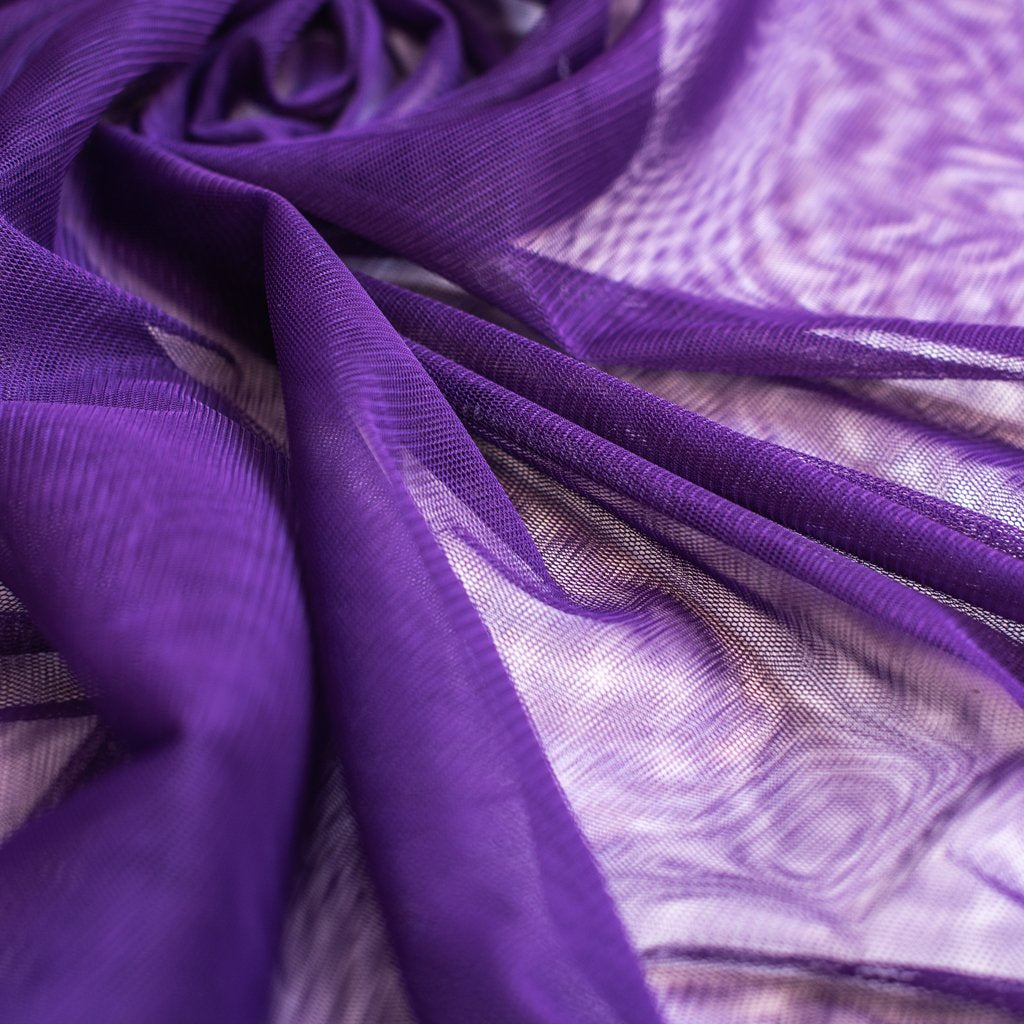 Deep Purple Soft Tulle Dress Fabric 150cm Wide