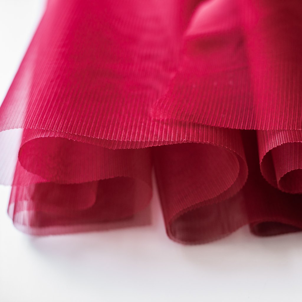 Soft Tulle Fabric 150cm Wide - Wine Red