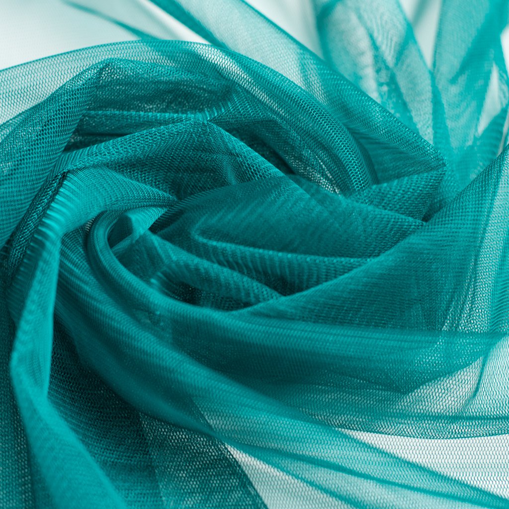 Soft Tulle Fabric 150cm Wide - Teal