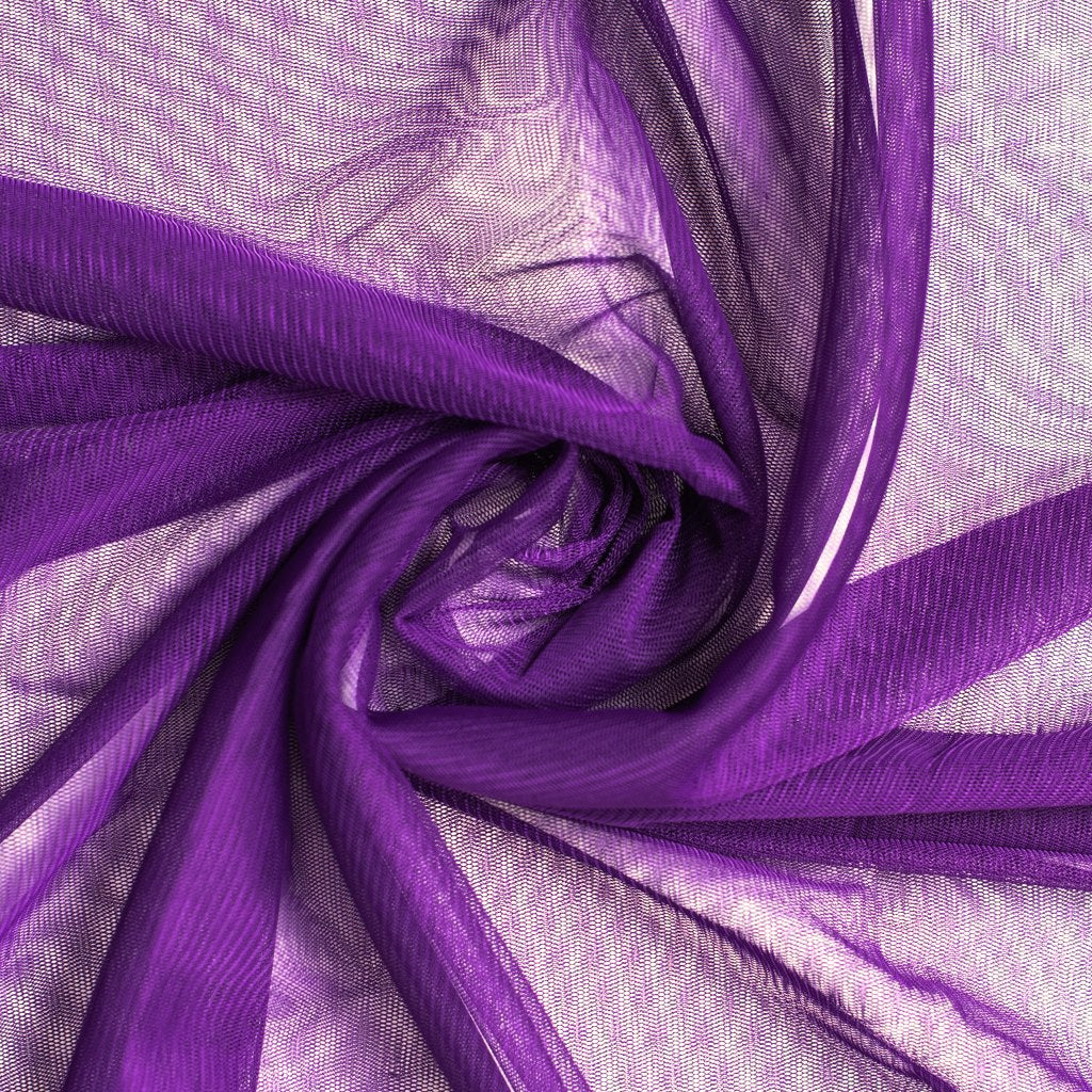 Bright Purple Soft Tulle Dress Fabric 150cm Wide