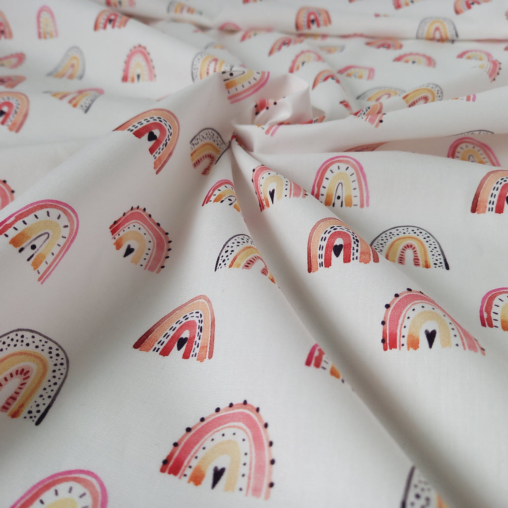 Happy Rainbow Cotton Poplin – Digital Print