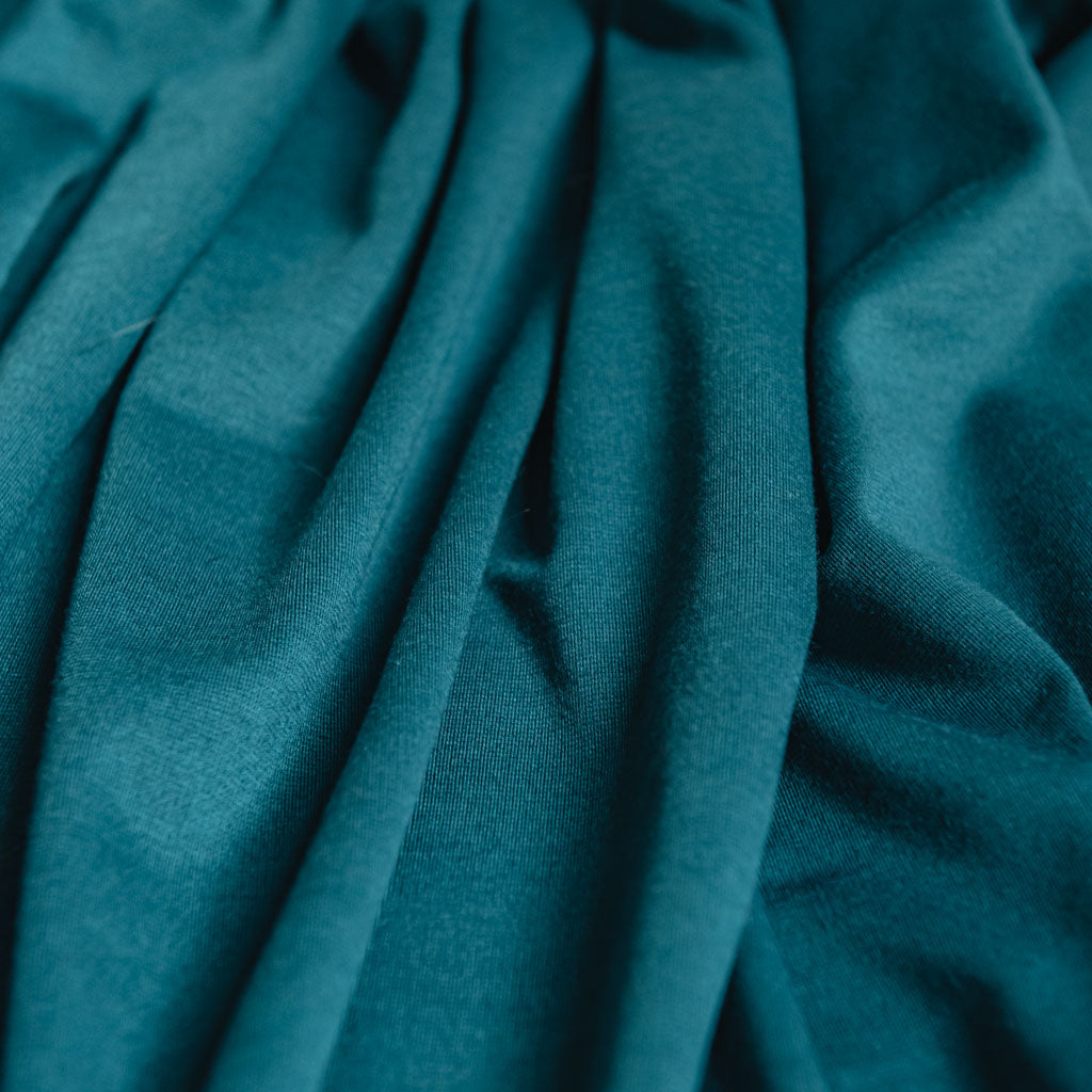Teal Ponti Roma 4 way Stretch Heavy Jersey Fabric - sold by the metre - UK SELLER (L1)