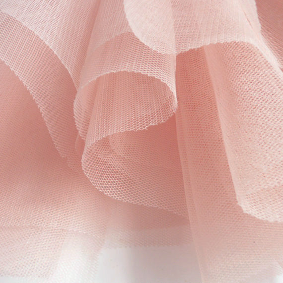 Soft Tulle Fabric 150cm Wide - Blush – On Trend Fabrics