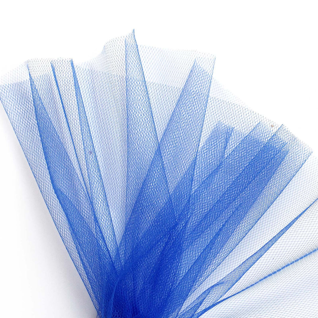 Royal Blue 300cm Wide Fine Tulle Fabric