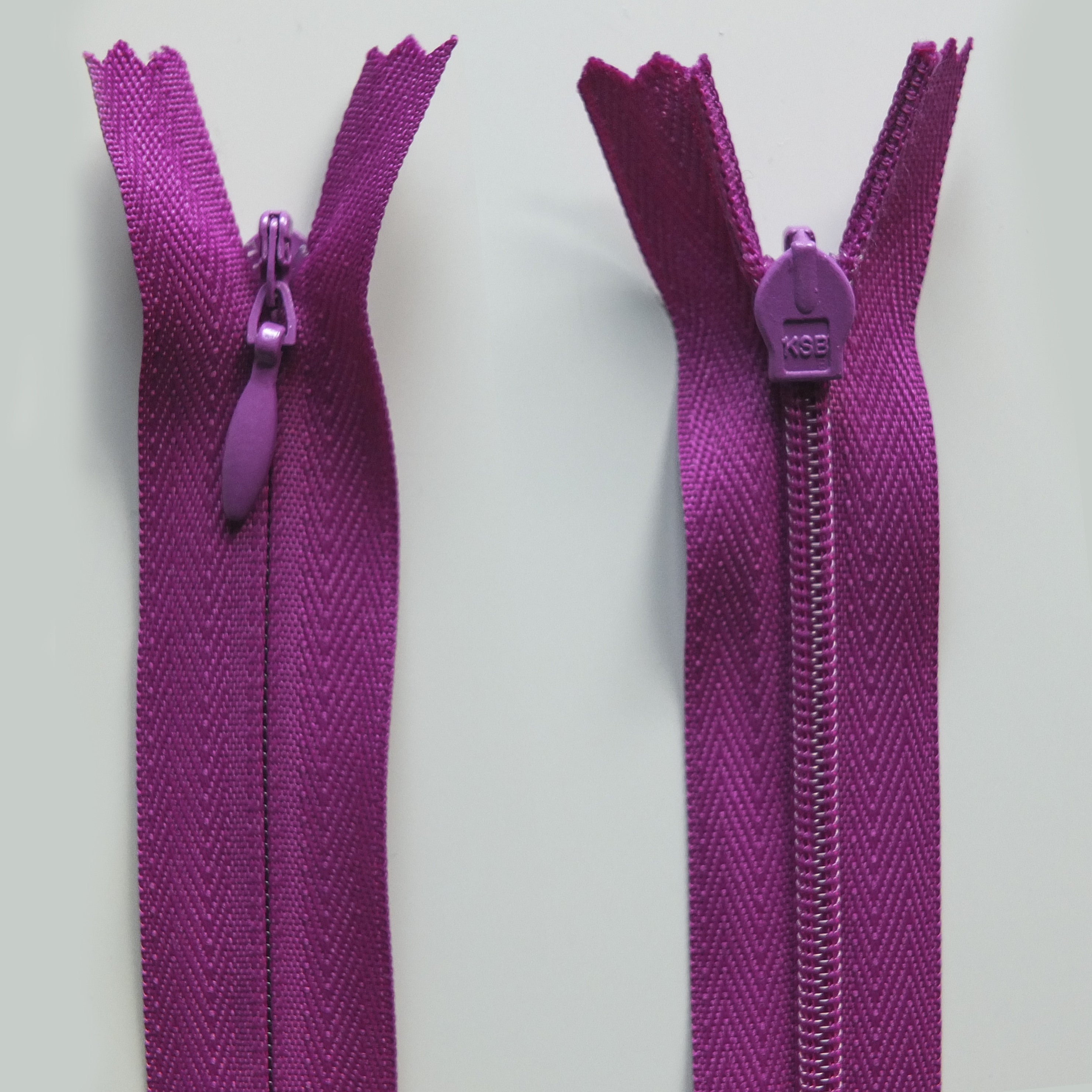 40cm Raspberry Invisible Zip 56cm Invisible Zip - Non Branded – On Trend Fabrics
