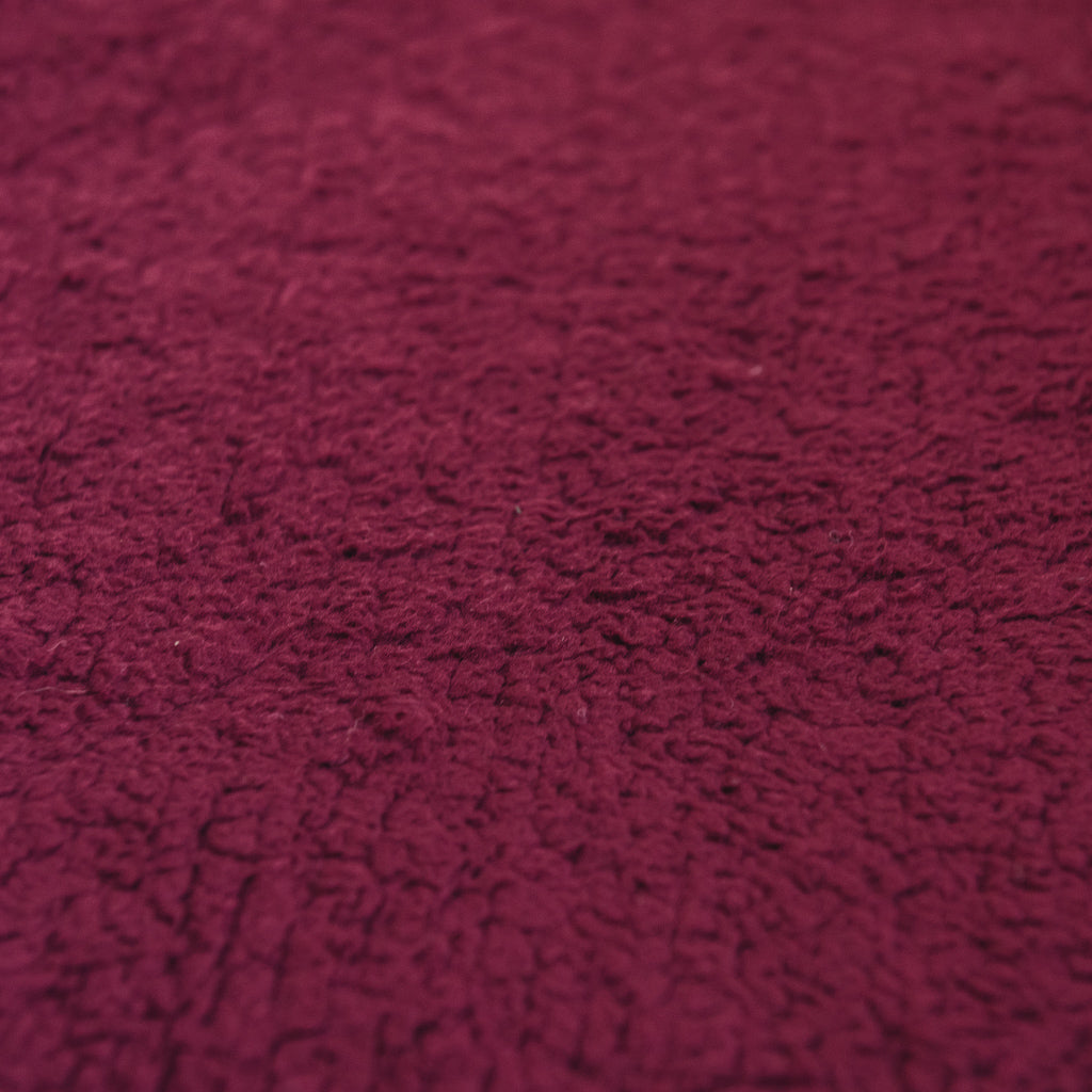 Sherpa Fleece Fabric - Wine red