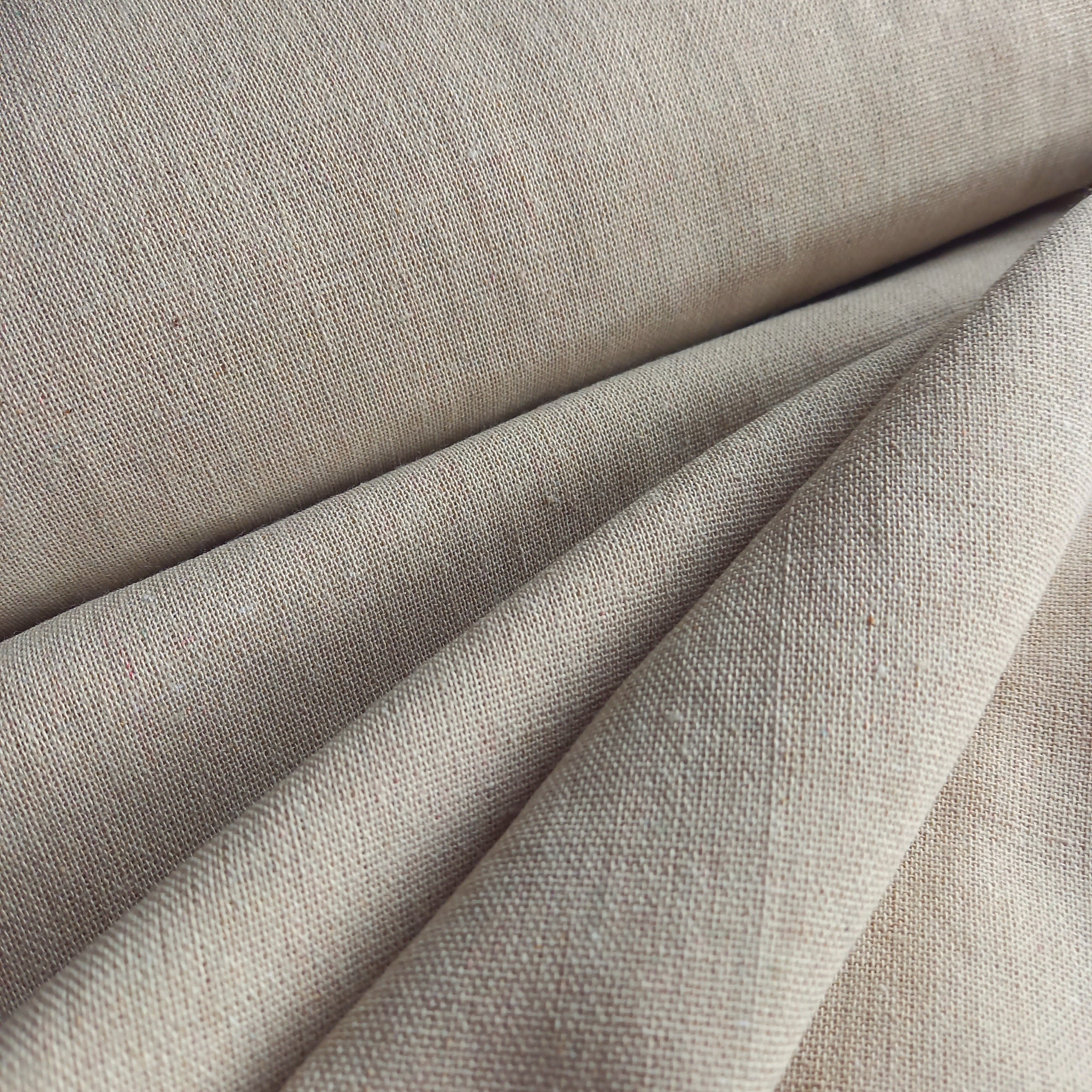 Plain Linen Mix Canvas Fabric - Natural – On Trend Fabrics