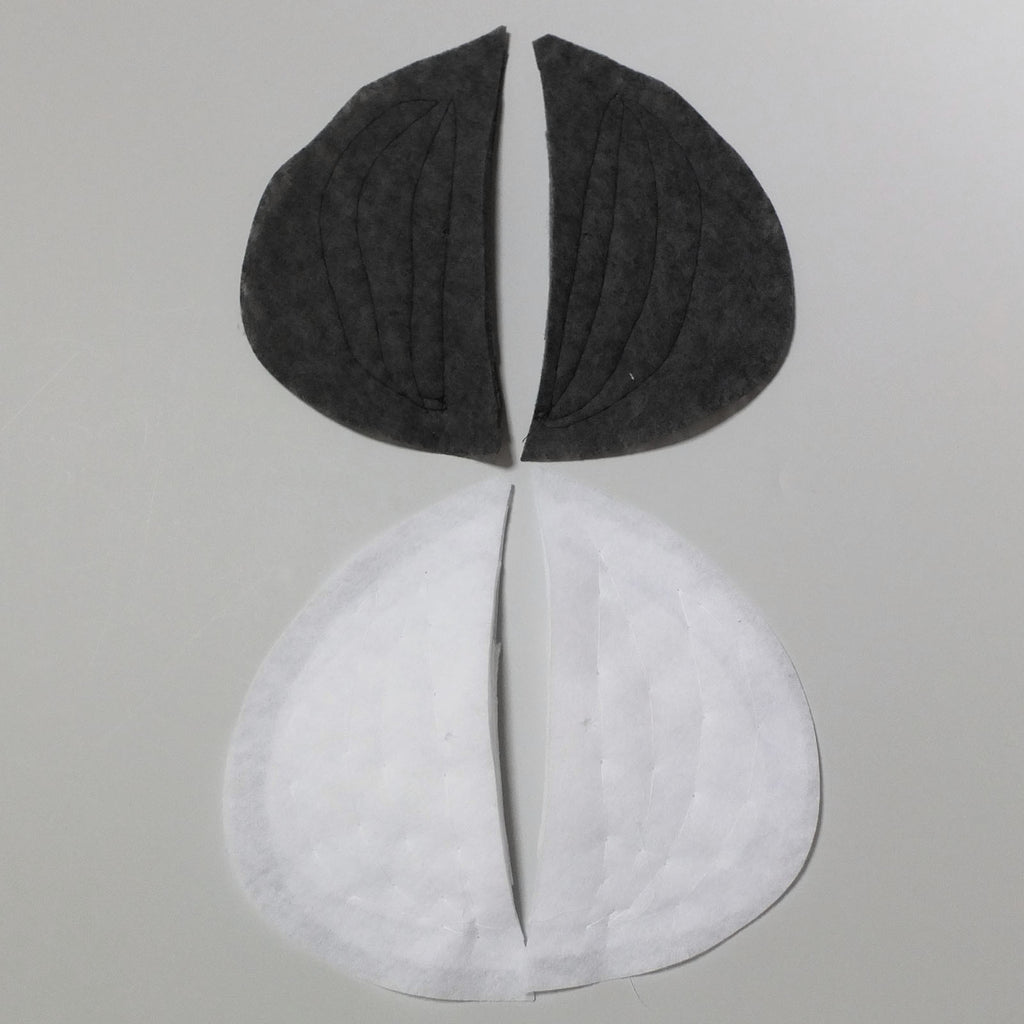 Constructed Shoulder Pads - White or Black