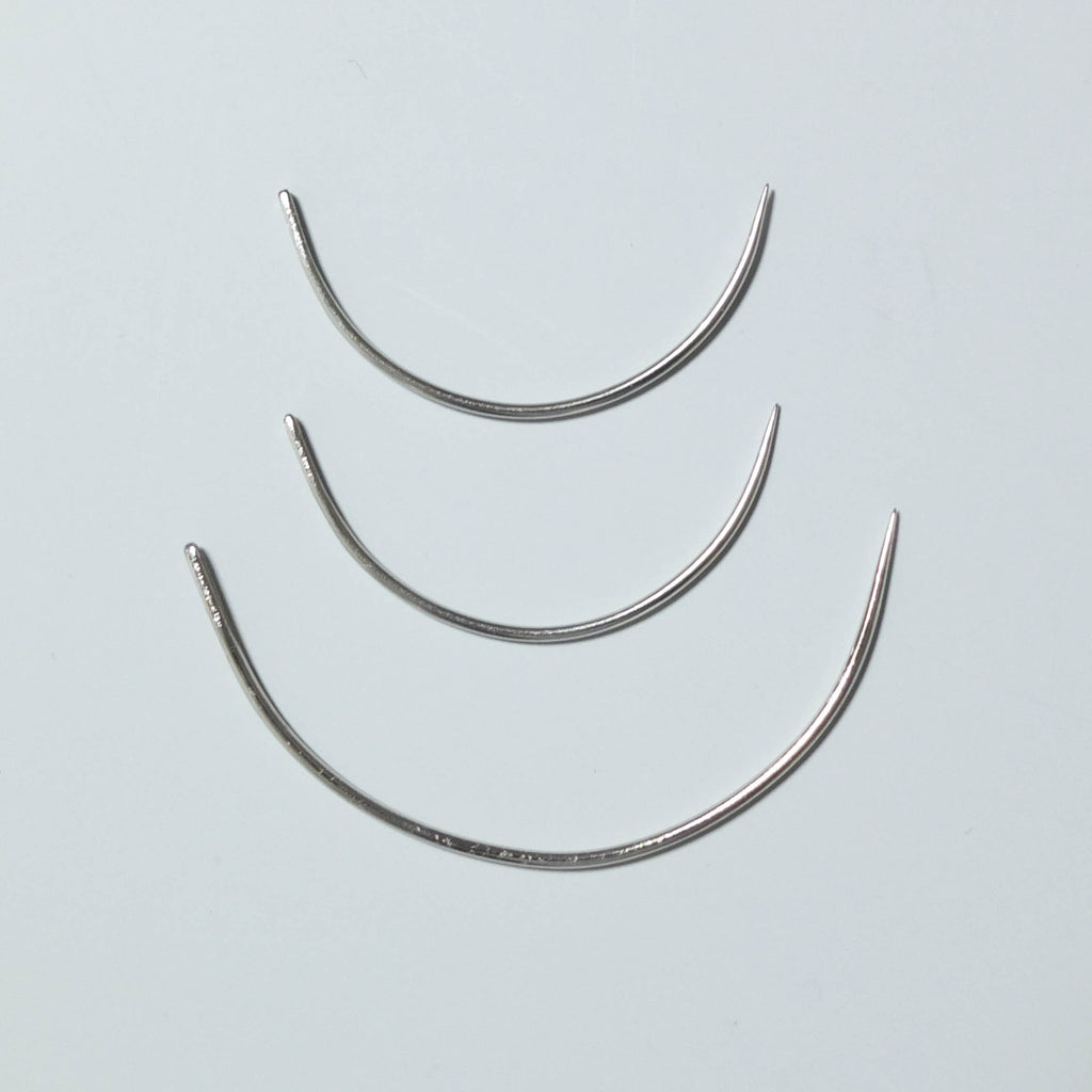 Curved Hand Sewing Needles - Pack of 3