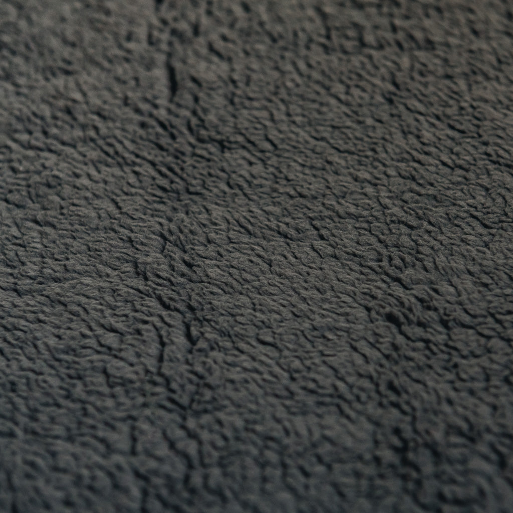 Sherpa Fleece Fabric - Dark Grey