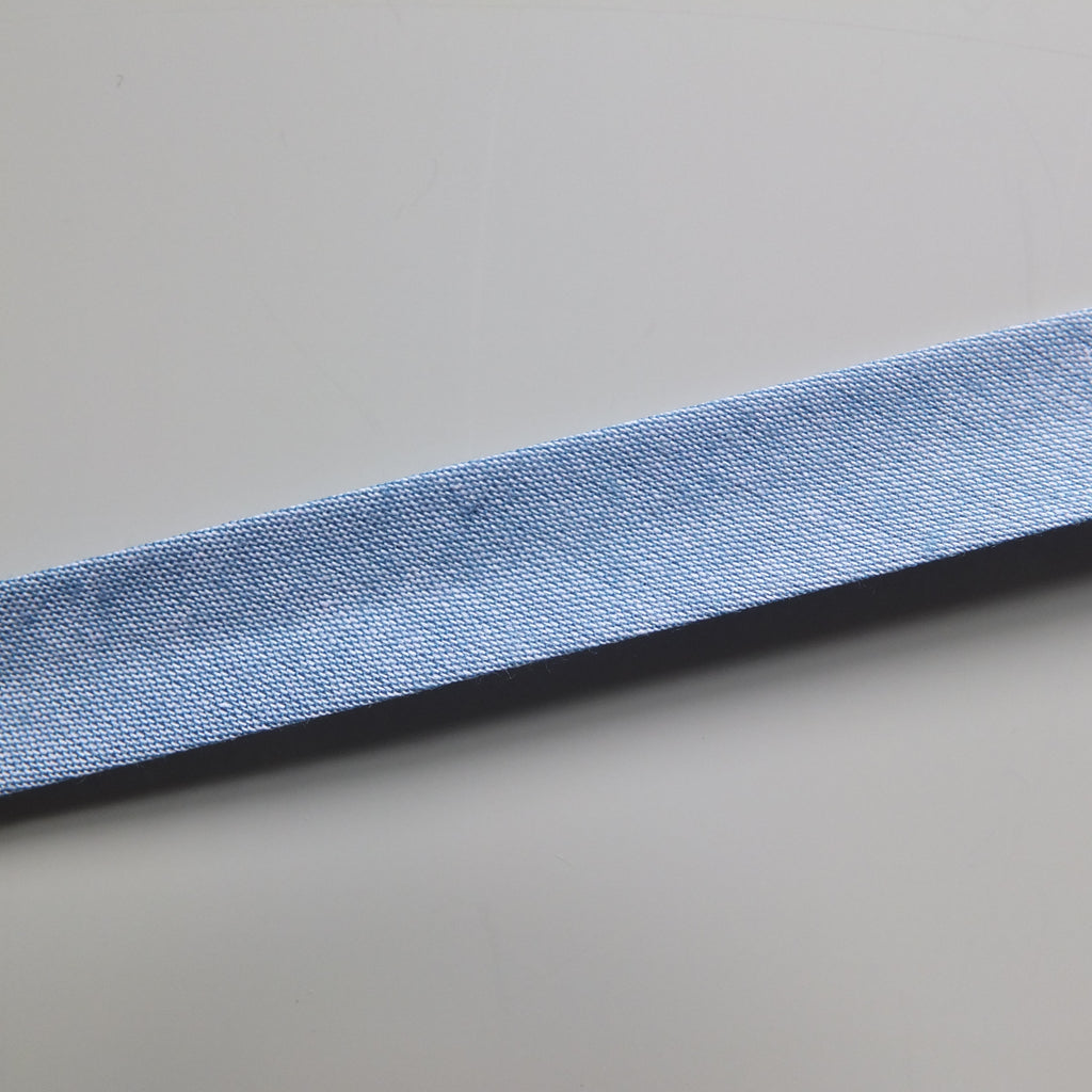 Chambray Light Denim Blue Bias Binding - 18mm wide