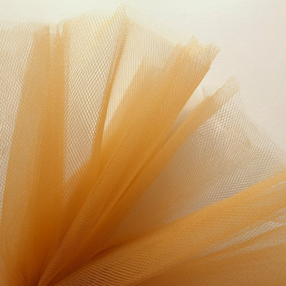 Gold 300cm Wide Fine Tulle Fabric