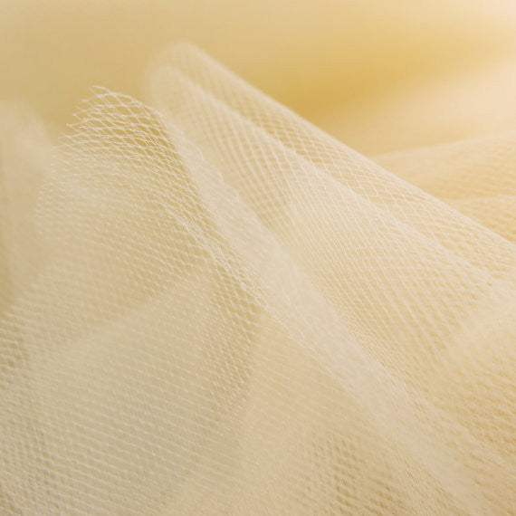 Honey Vanilla 300cm Wide Fine Tulle Fabric