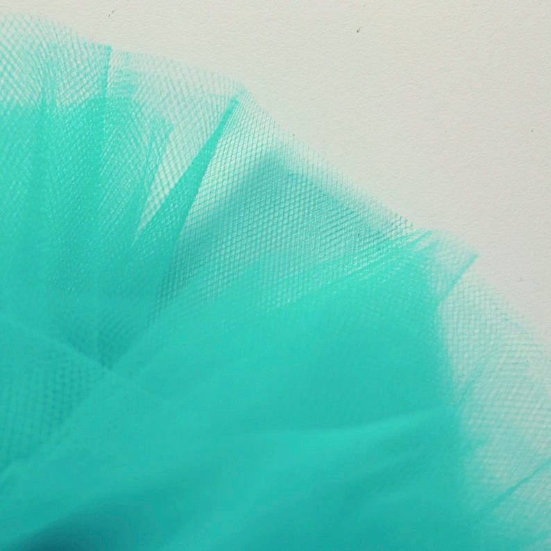 Jade / Turquoise 300cm Wide Fine Tulle Fabric