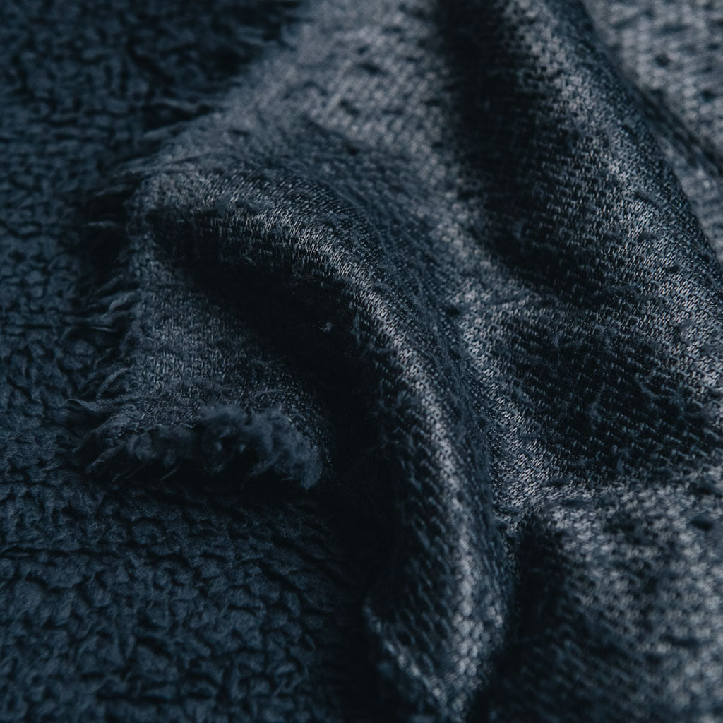 Sherpa Fleece Fabric - Navy Blue