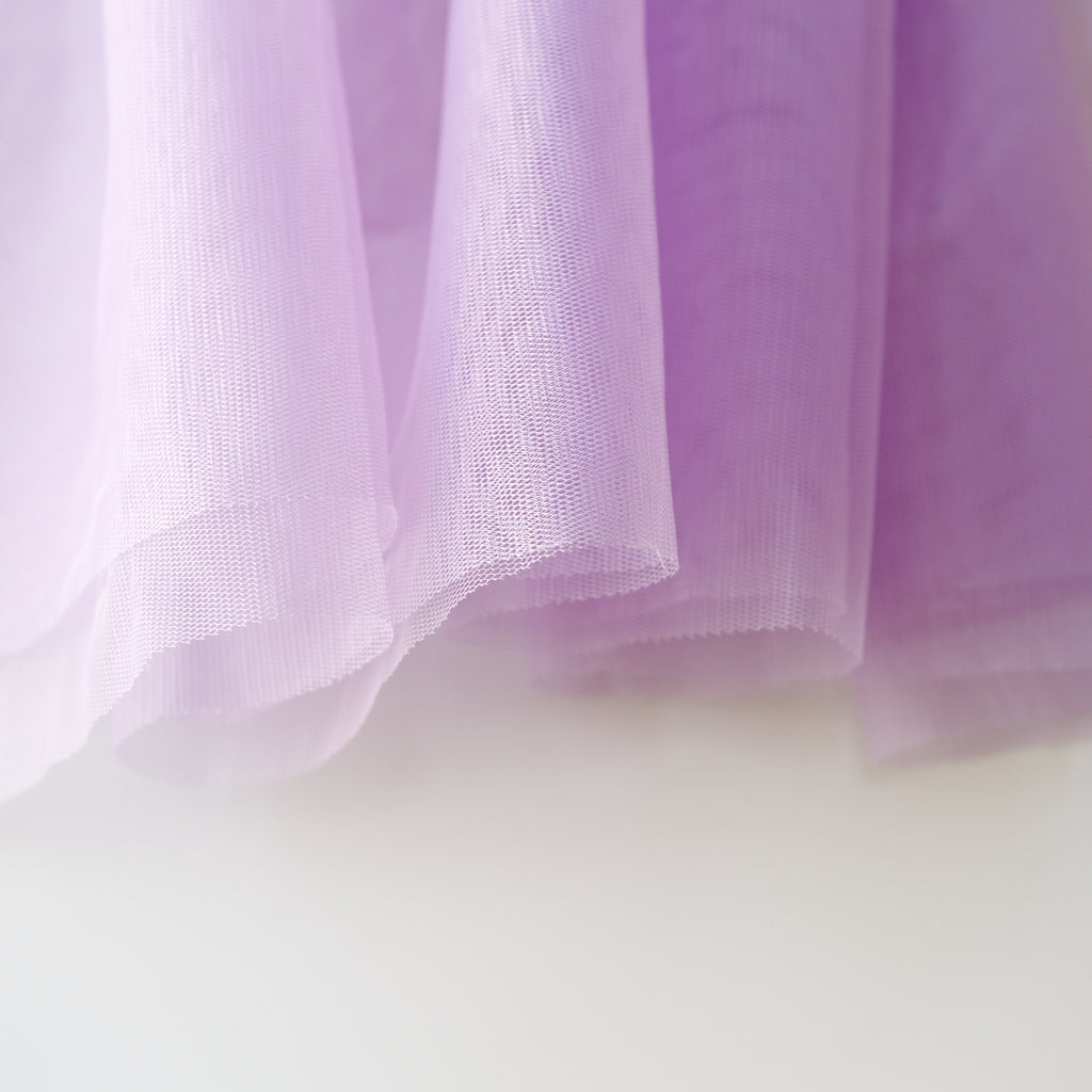 Soft Tulle Fabric 150cm Wide - Lilac Pastel Purple