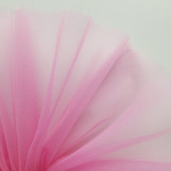 Cerise Pink 300cm Wide Fine Tulle Fabric