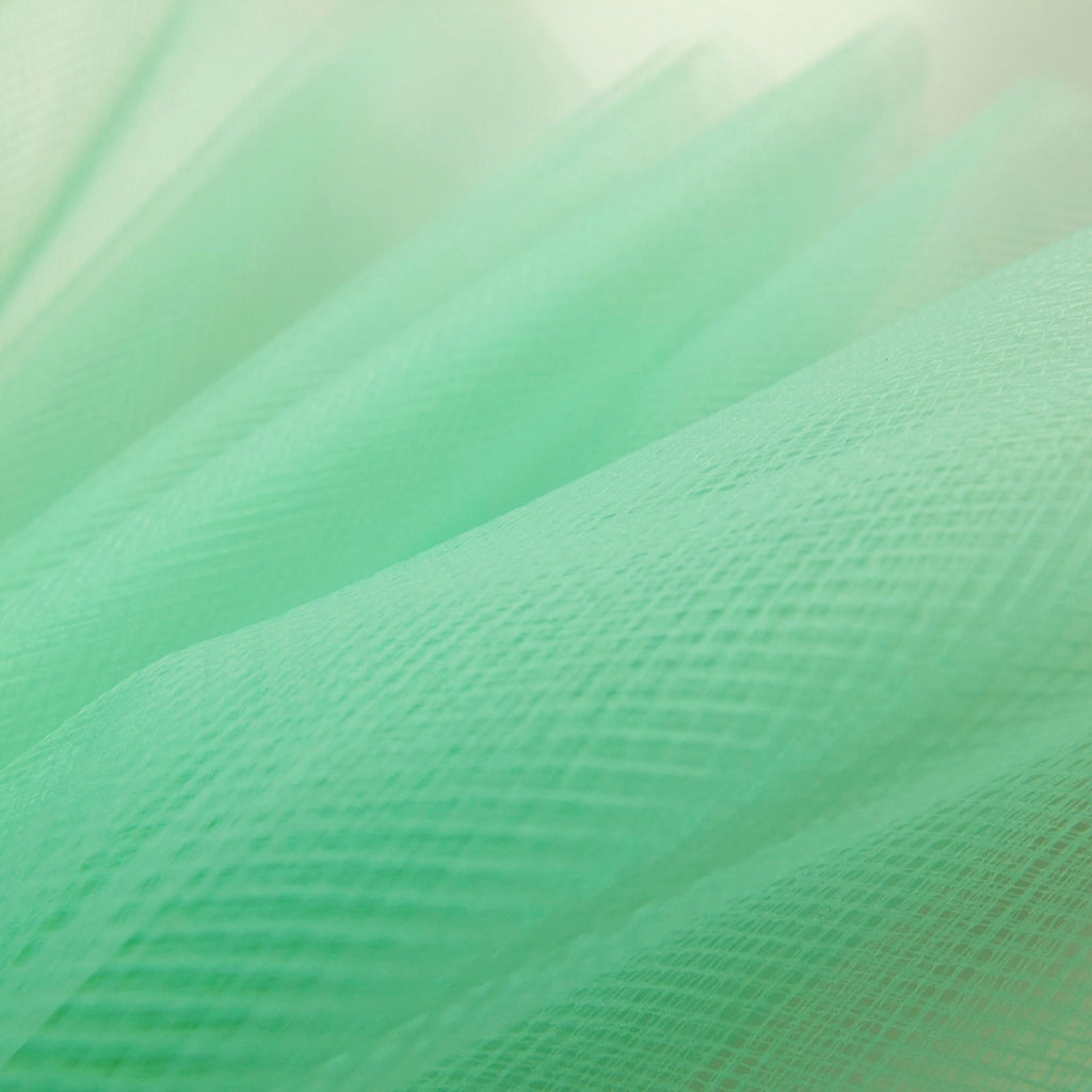 Aqua Mint Green 300cm Wide Fine Tulle Fabric
