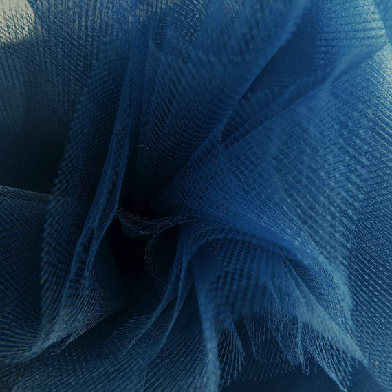 Navy 300cm Wide Fine Tulle Fabric