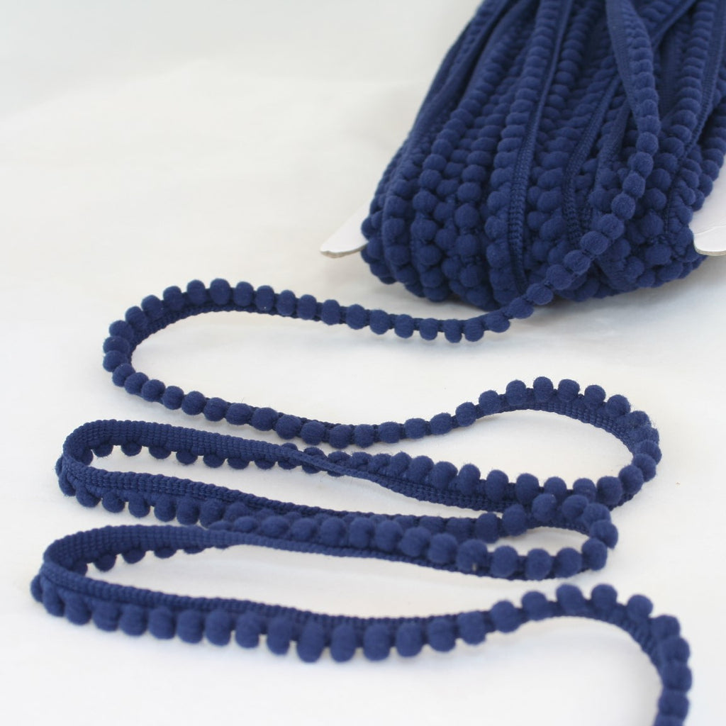 Mini Pom Pom Bobble Plain Trim - 22 colours