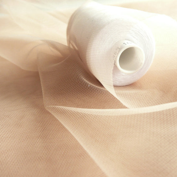 Nude Super Fine Illusion Soft Tulle Fabric - 150cm Wide – On Trend Fabrics