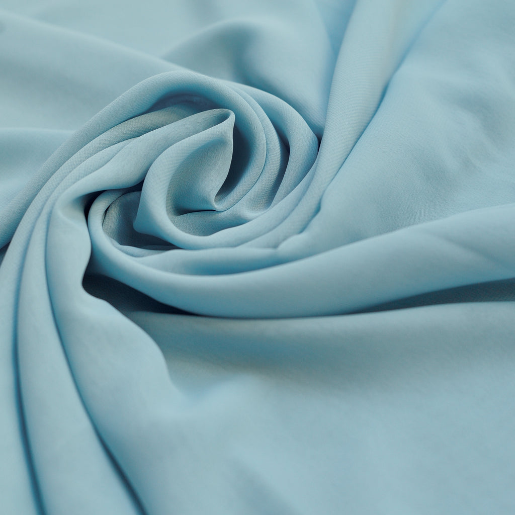 Pastel Blue Chiffon Fabric