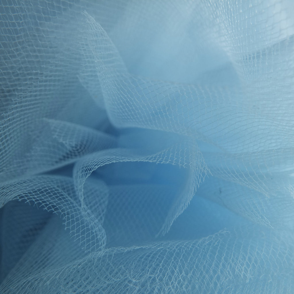 Pastel Blue 300cm Wide Fine Tulle Fabric