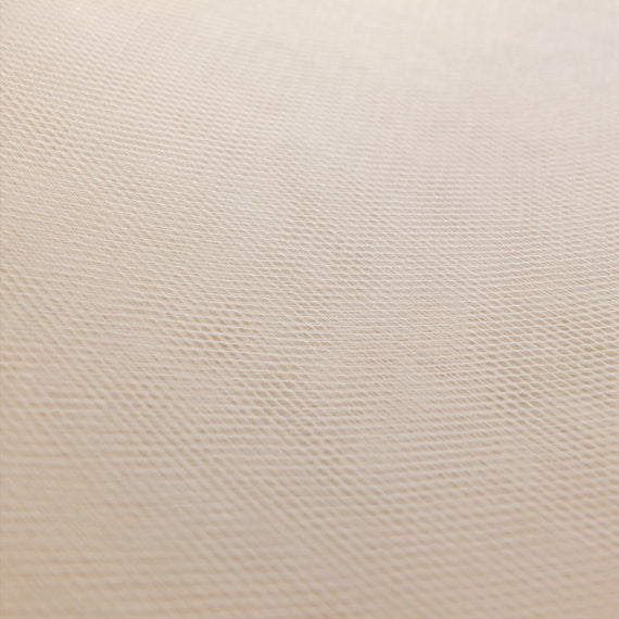 Champagne Pastel Peach 300cm Wide Fine Tulle Fabric