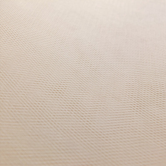 Champagne Pastel Peach 300cm Wide Fine Tulle Fabric