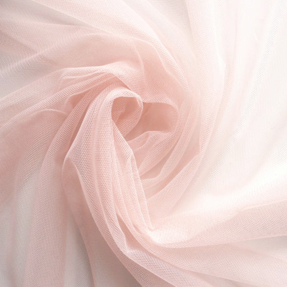 Soft Tulle Fabric 150cm Wide - Blush