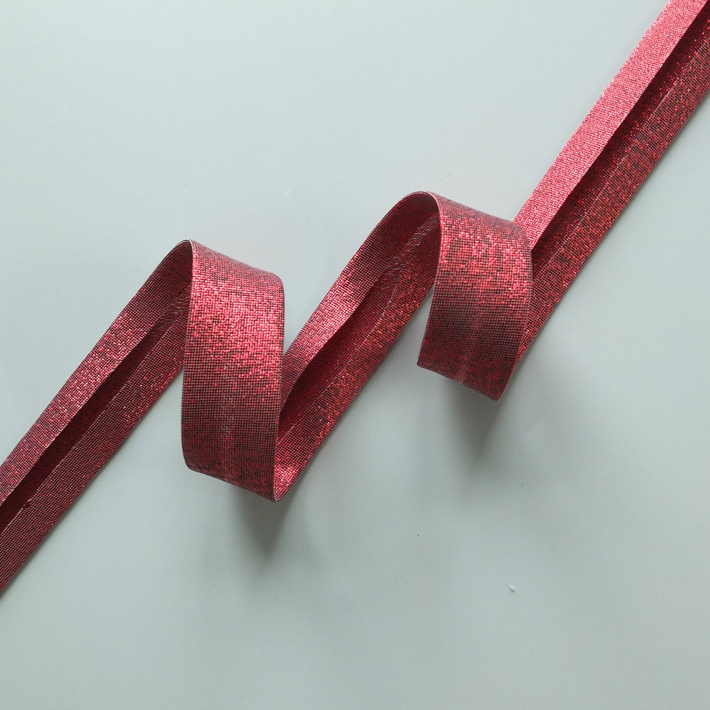 2 metres of Lurex Bias Binding - 9 Colours