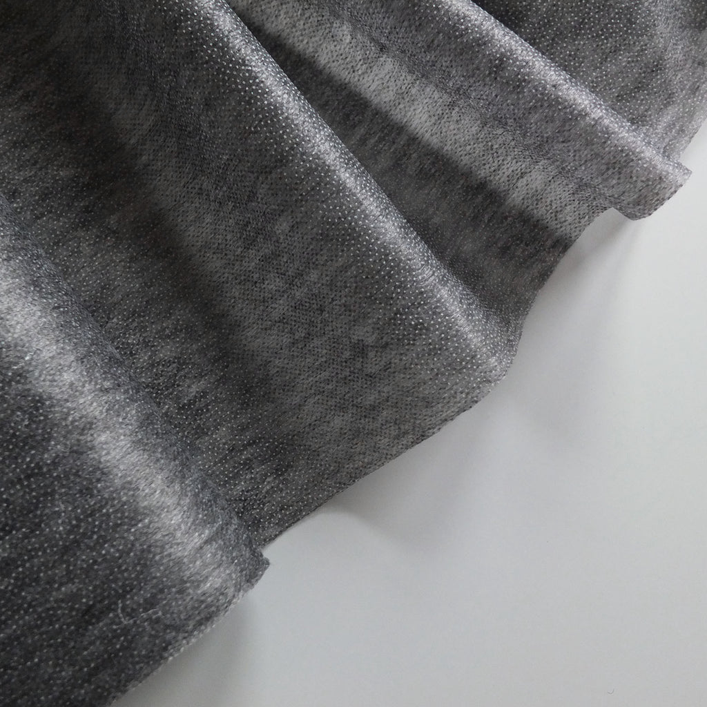 Medium weight Soft Handle fusible iron on interfacing - Charcoal (Black)