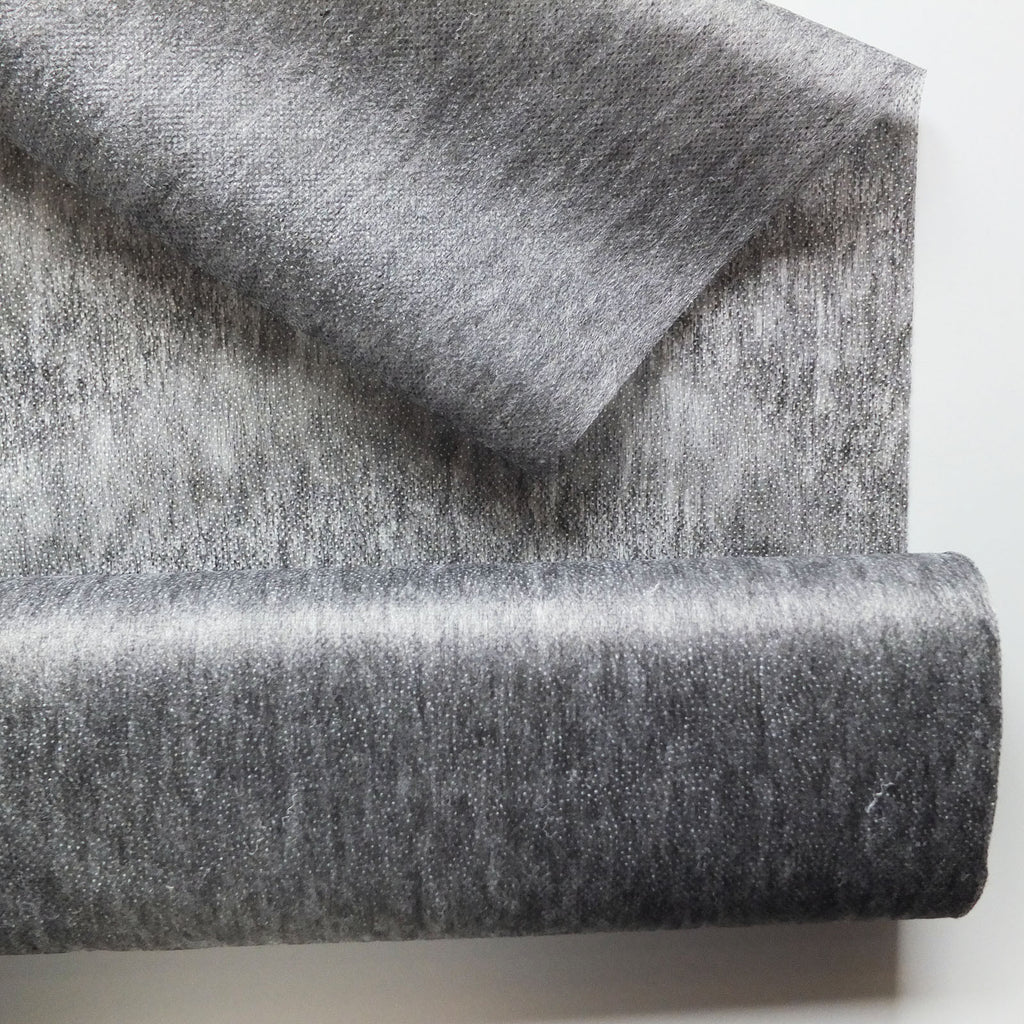 Medium weight Soft Handle fusible iron on interfacing - Charcoal (Black)