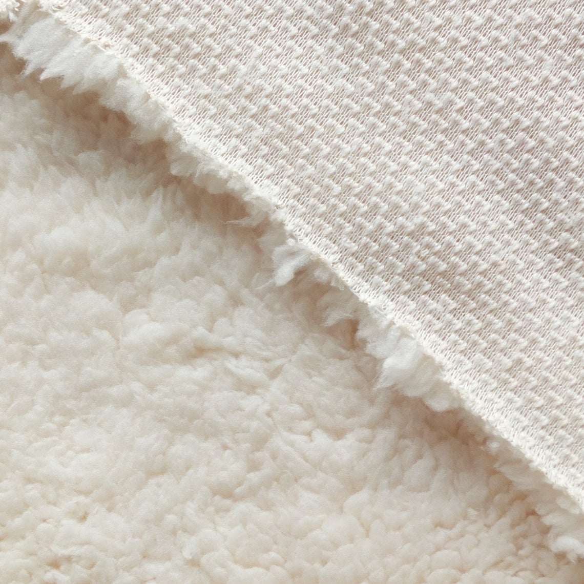 Sherpa Fleece Fabric - Cream – On Trend Fabrics