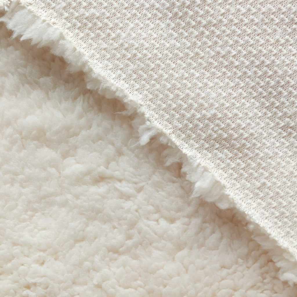 Sherpa Fleece Fabric - Cream