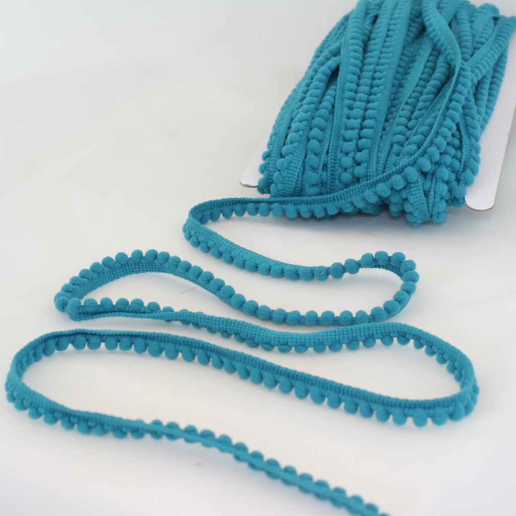 Mini Pom Pom Bobble Plain Trim - 22 colours