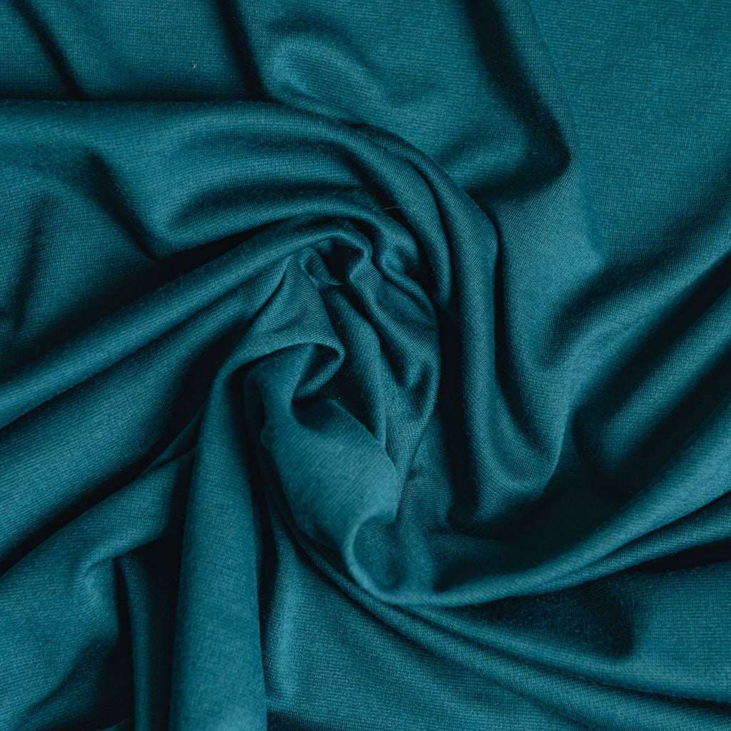 Teal Ponti Roma 4 way Stretch Heavy Jersey Fabric - sold by the metre - UK SELLER (L1)